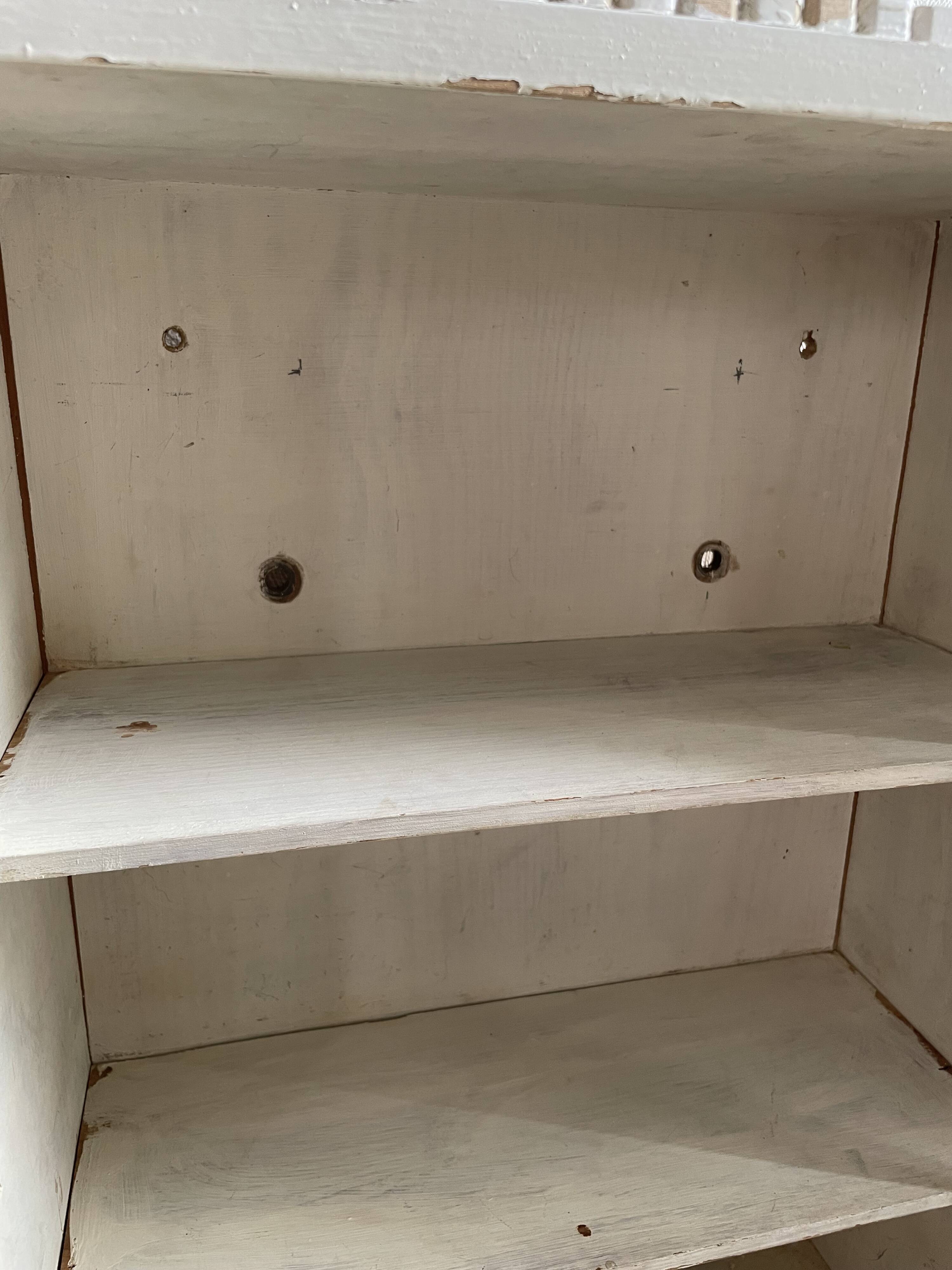 Bathroom cabinet pharmacy patinated wood