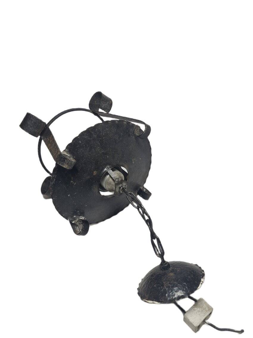 Brutalist pendant lamp, Poland, 1970s