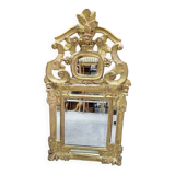 GILT WOODEN GLASS MIRROR FROM THE LATE 18TH CENTURY