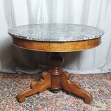 Table Guéridon Louis Philippe en noyer