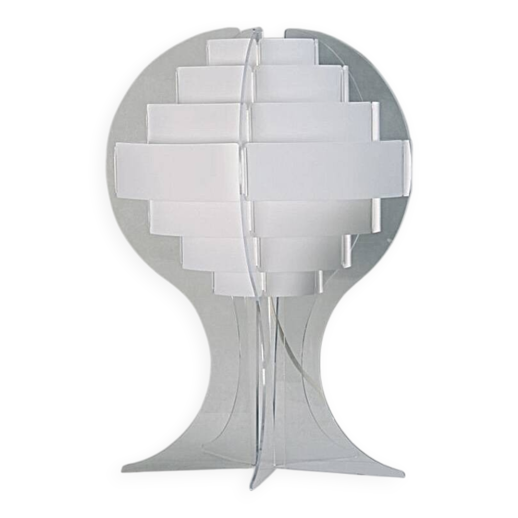 Lampe de table en plexiglas par L.BRYLLE & P.JACOBSEN, Danemark design 1960