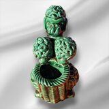 Spaghetti Noodles Ceramic Poodle Color Green Italy