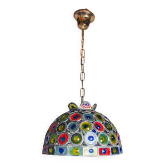 Brutalist chandelier by Felipe Derflingher for Feders, blown glass, 1960, Mexico