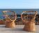 Pair of wicker armchairs, France, 20th century