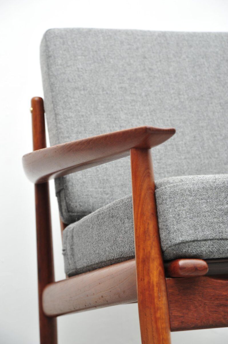 Vintage teak armchairs by Glostrup, 1950s