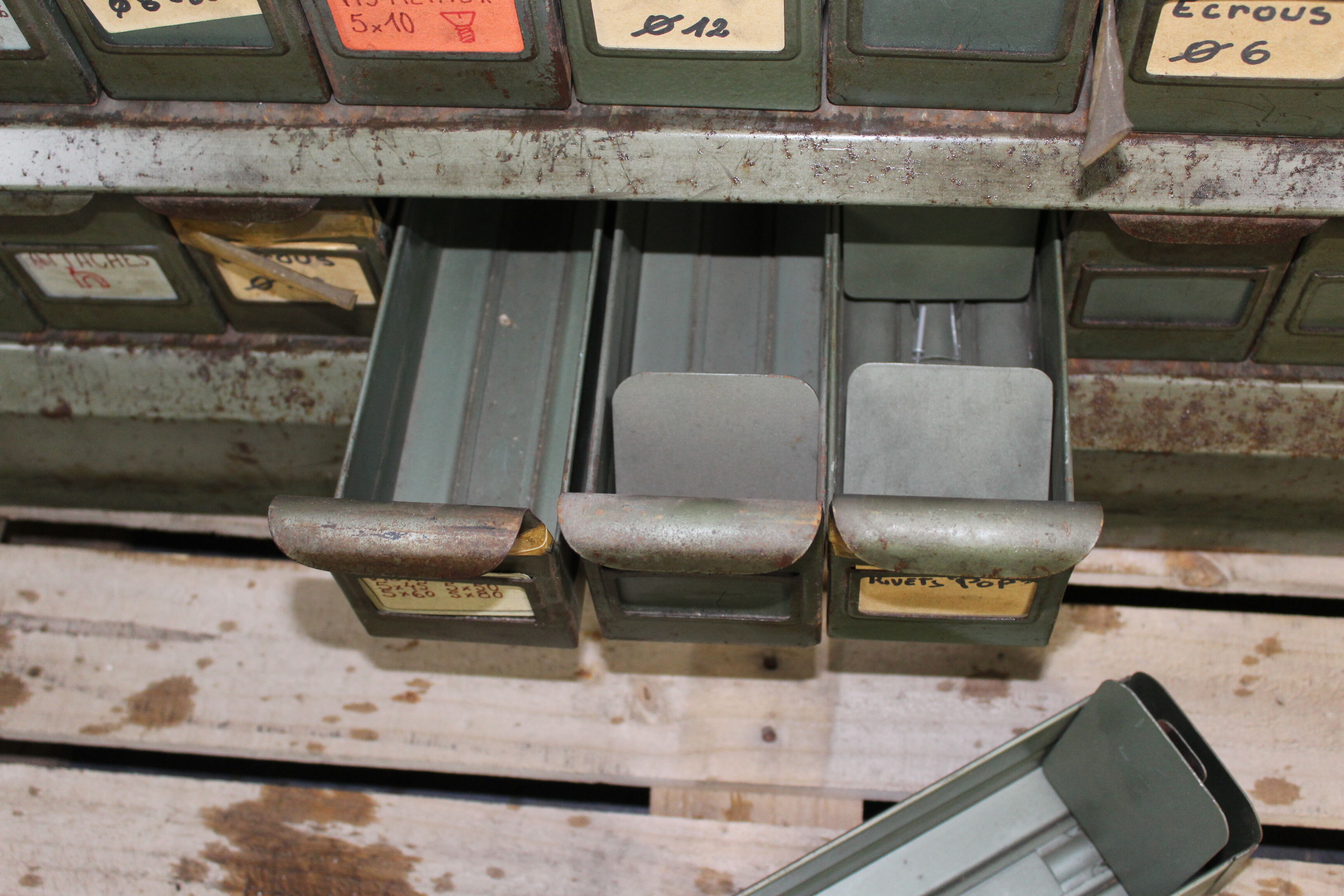 Antique metal furniture, industrial furniture