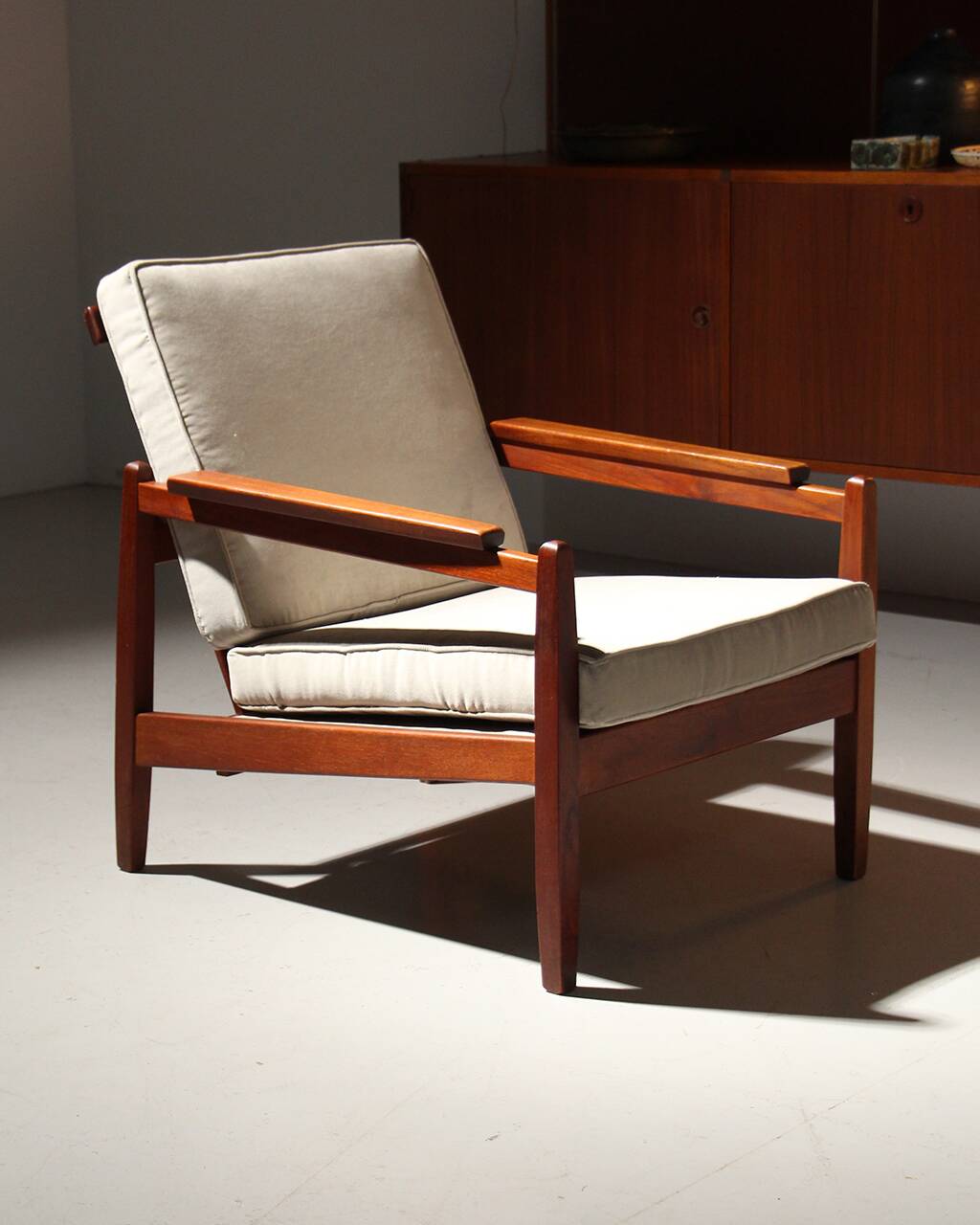 Vintage Scandinavian teak armchair
