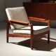 Vintage Scandinavian teak armchair