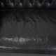 Set consisting of a cowhide leather Chesterfield sofa and matching ottoman