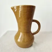 Vintage honey glazed stoneware jug/carafe from the '50s/'60s - Digoin