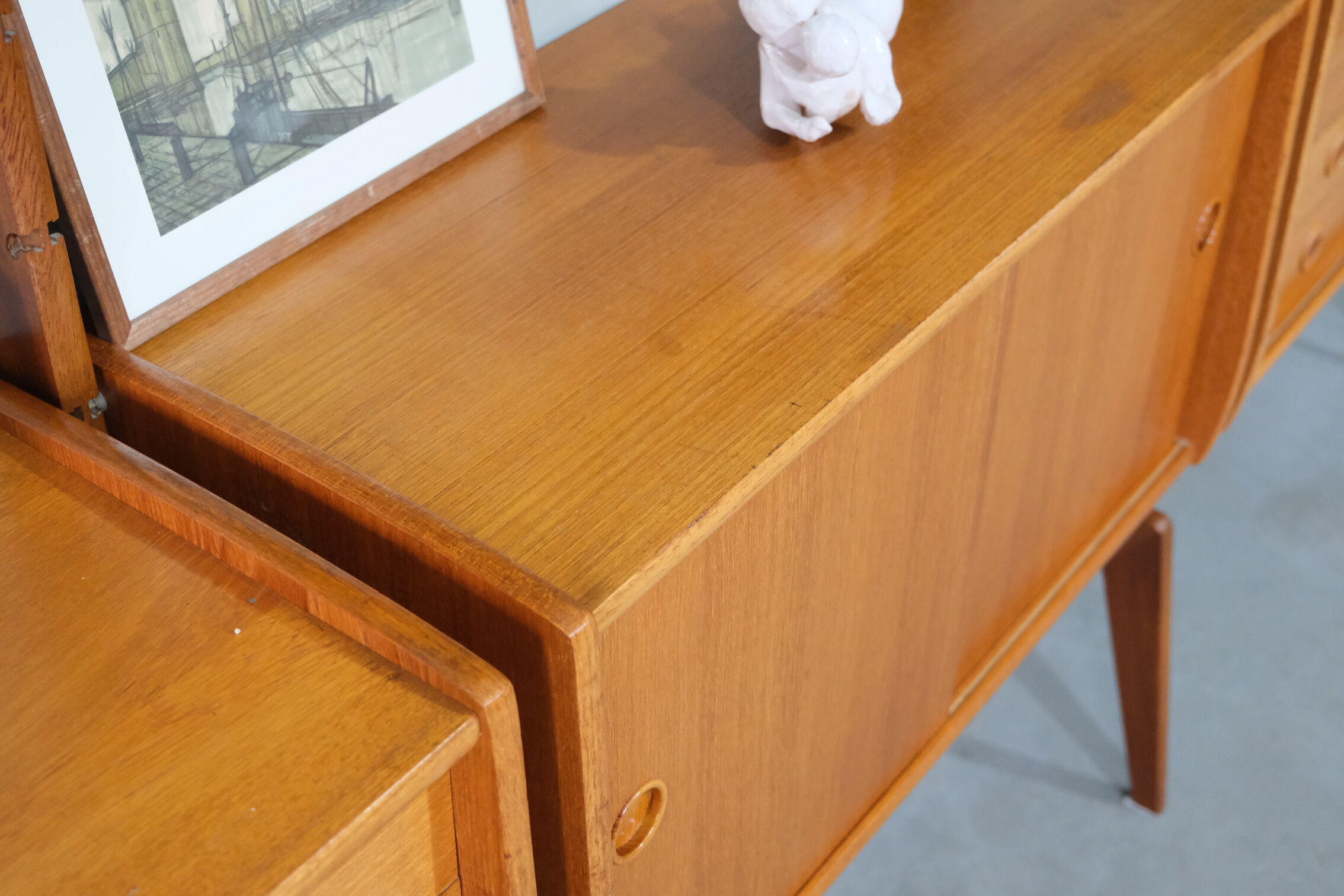 Mid Century Wall Unit by John Texmon, 1960's, Norway