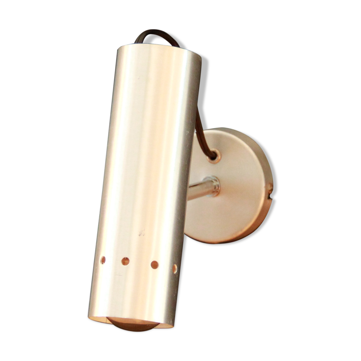 Spot applique murale lampe aluminium luminaire seventies