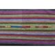 Vintage Turkish Hand-Knotted Wool Cotton Purple Kilim Area Rug 148x205