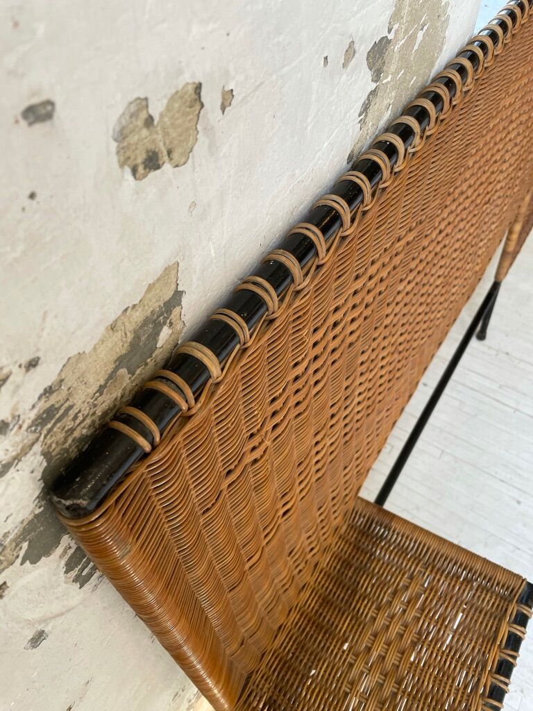 Metal and wicker headhead 50s