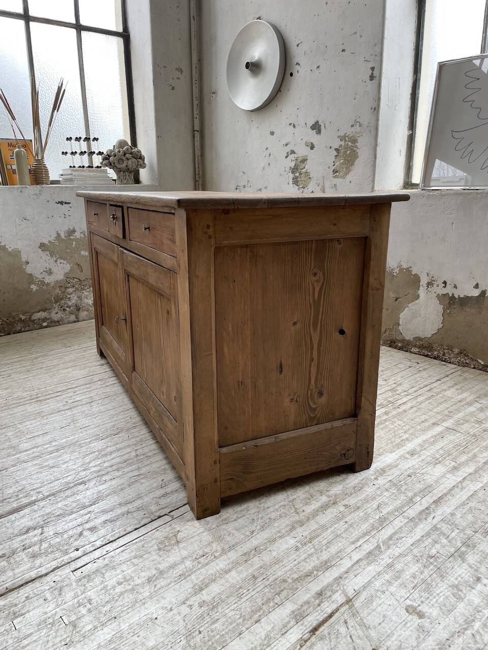 Oak and pine counter 1950