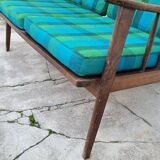 Vintage Scandinavian 2-seater sofa bench - 1950s