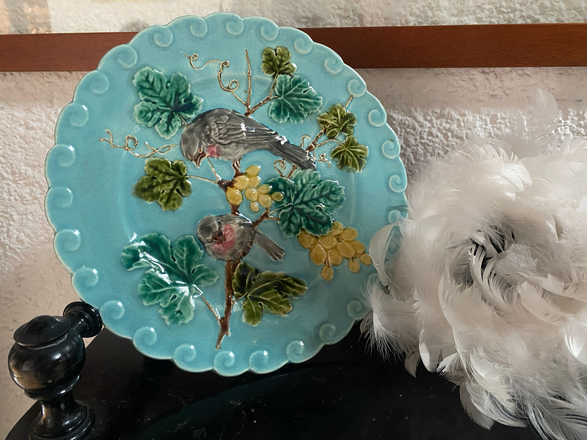 Majolica plate Sarreguemines