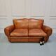 Vintage french leather sofa c1950
