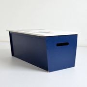 Beautiful wooden toy chest from the 1960s. Nature/gardening decor.