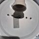 Set 3 - wall ceiling lamp ø 24 cm glass 1960s moulded