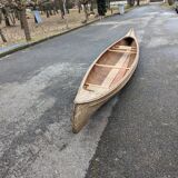 Large canoe Chauviére 1900 + 5 Pair of paddle