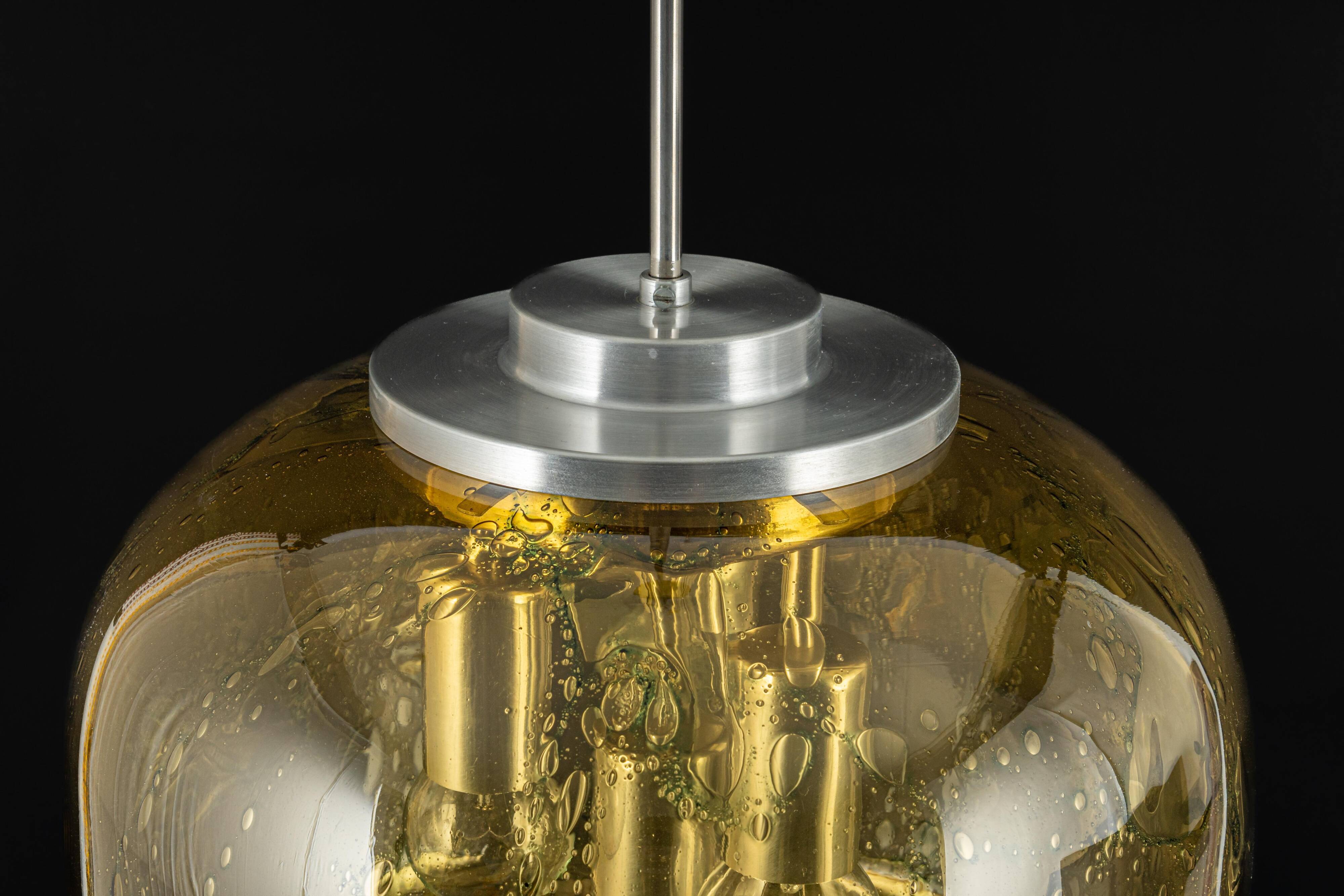 Large Murano pendant lamp by Doria, Germany, 1970s.