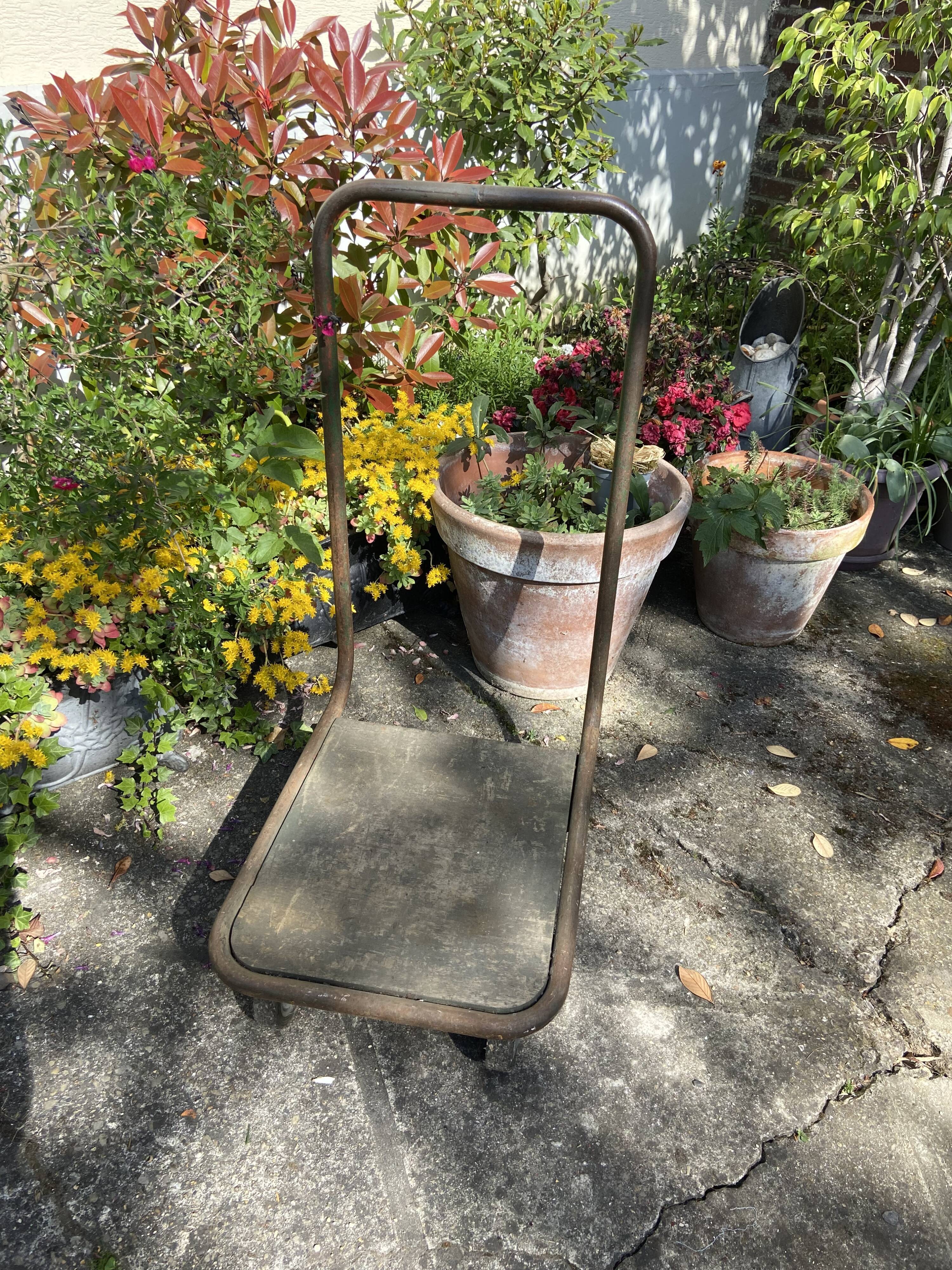 Vintage industrial trolley 1950