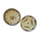 Set of 2 decorative plates décor Rouen Faïenceries Masse