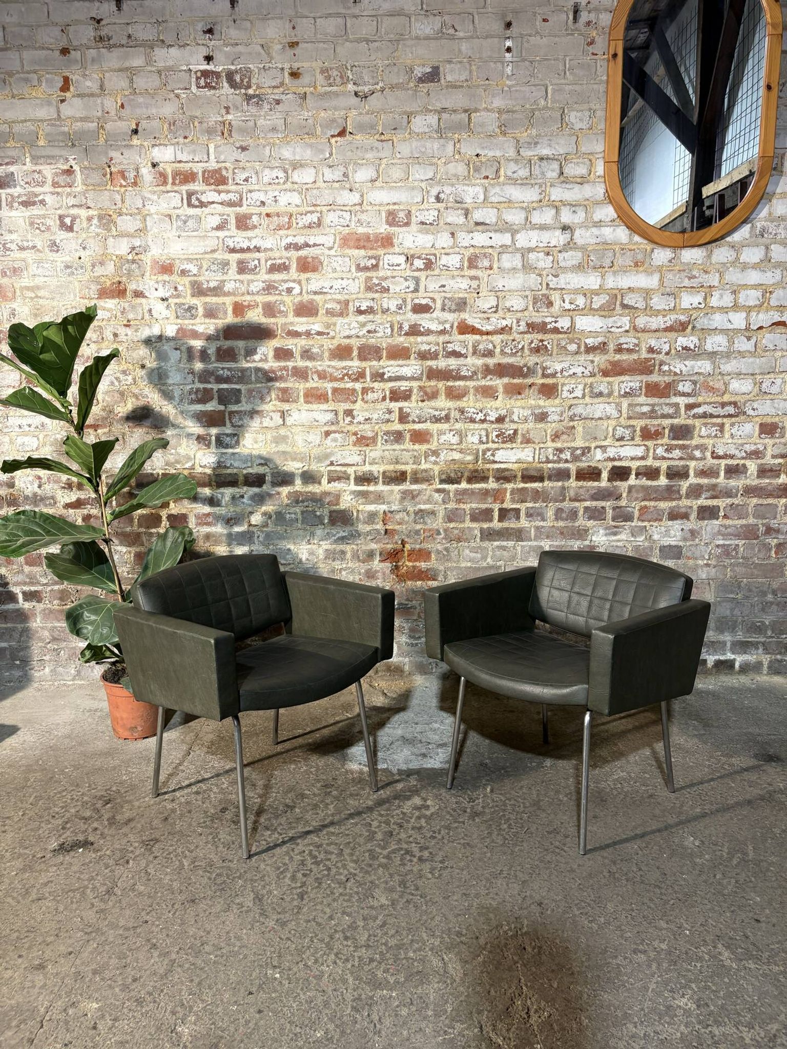 Pair of armchairs by Pierre Guariche, Meurop.