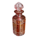 Antique red Nancy crystal perfume bottle – 12.5 cm