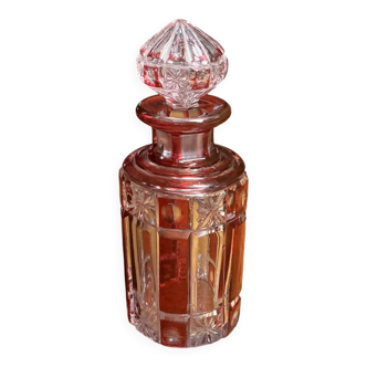 Antique red Nancy crystal perfume bottle – 12.5 cm