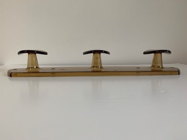 Smoked plastic coat rack