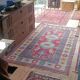 Tapis Sinkiang de chine, vintage des années 1980. Travail artisanal