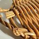Vintage rattan presentation tray