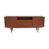 Scandinavian design sideboard in teak and teak veneer