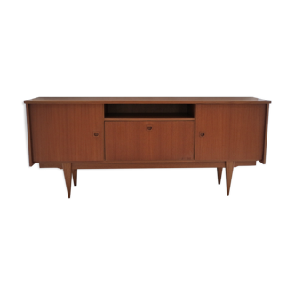 Scandinavian design sideboard in teak and teak veneer