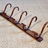 Baumann 5-hook bistro wall coat rack from the 20s