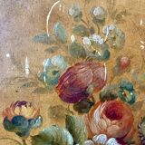 Napoleon III painted wooden plateau, between 1860 and 1880.