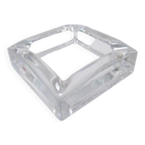 Scandinavian glass ashtray Nybro Sweden 1970
