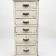 Meuble tiroirs chiffonnier industriel sapin 1950