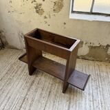 Jardinière années 50 palissandre constructiviste