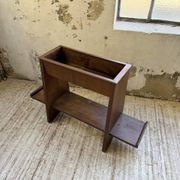 Jardinière années 50 palissandre constructiviste