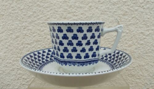 2 cups Adams Brentwood Blue Ironstone coffee