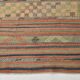 Tapis Kilim en laine tissé main, tons terreux doux, 6 x 11 cm, 169 x 321 cm
