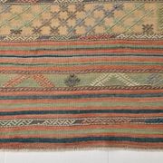 6x11 Kilim Soft Earth Tones Wool Area Kilim Rug, Handwoven Kilim,169x321 Cm