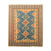 Tapis, fait à la main oriental plat tissé- 204x296cm