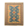 Vintage persian qashqai kilim area rug, hand made oriental flat woven rug- 204x296cm