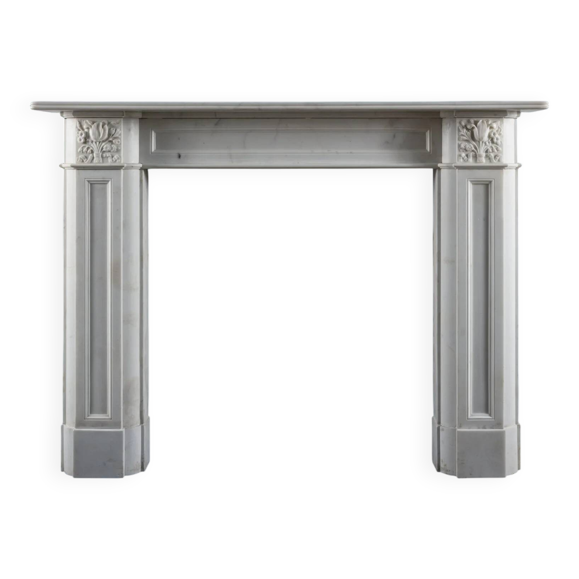 English Regency Statuary Marble Fire Surround
