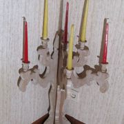Wooden candlestick