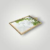 Antique Solid Brass Gilt Wall Mirror – 3.750 kg – Hollywood Regency